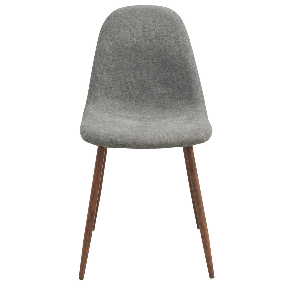 Eltravo Mid-Century Modern Chair – Set of 4 Curved Wood Frame Fabric Upholstered Chairs with Walnut Finish Metal Legs (Copy)