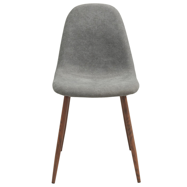 Eltravo Mid-Century Modern Chair – Set of 4 Curved Wood Frame Fabric Upholstered Chairs with Walnut Finish Metal Legs (Copy)