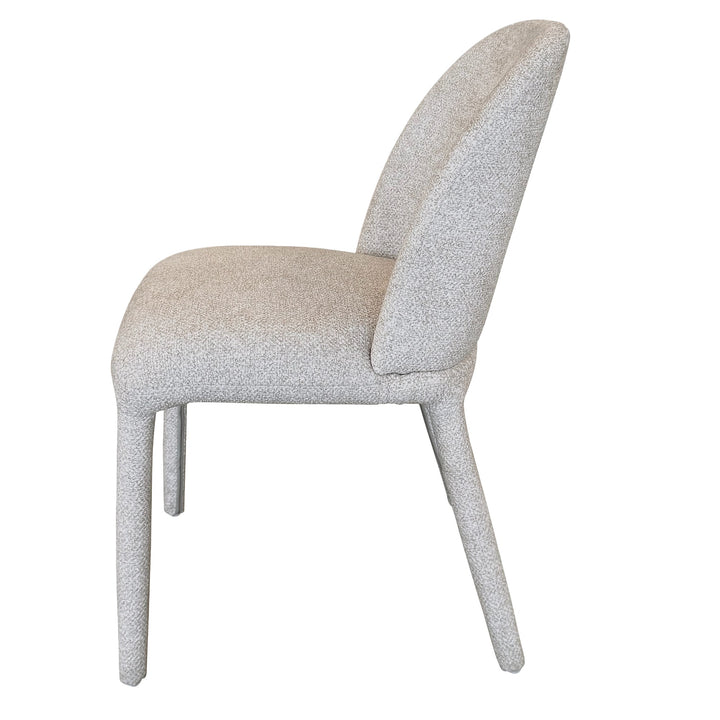 Valerio Modern Upholstered Dining & Lounge Chair, Multi-Toned Gray Textured Fabric (Set of 2)