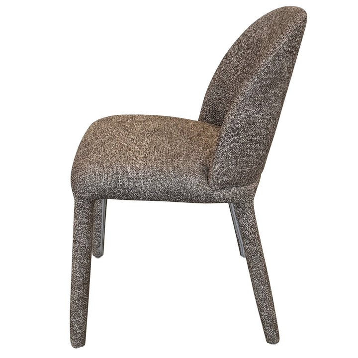 Valerio Modern Upholstered Dining & Lounge Chair, Multi-Toned Gray Textured Fabric (Set of 2)