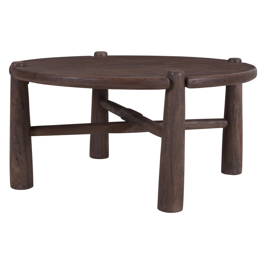 Morvello Mid-Century Modern Solid Mango Wood Coffee Table