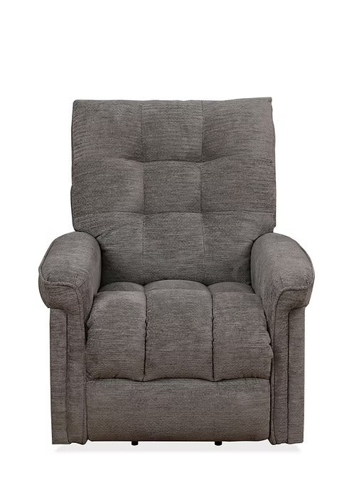 Elvexo Lift Chair in Soft Grey Fabric with Wired Remote Control &amp; High-Density Comfort Seating