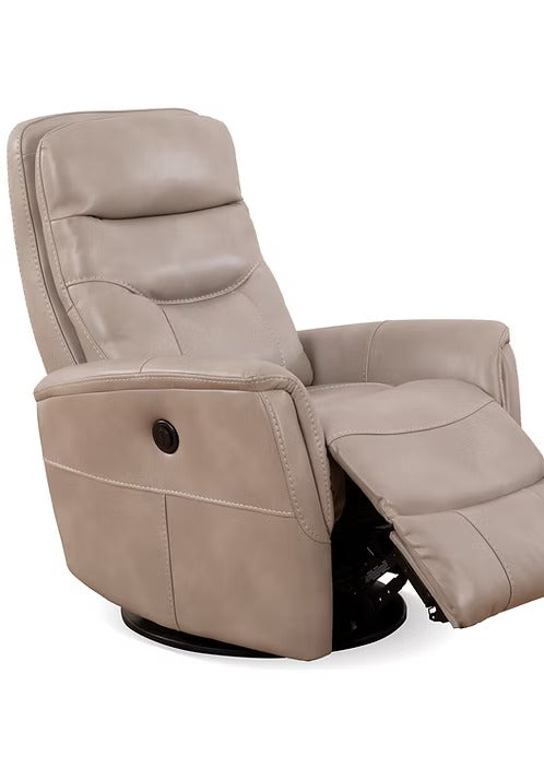 Nivello Power Recliner Chair with Swivel & Glider Function, Zero Wallhugger Design, Soft Black PU Upholstery & High-Density Foam Comfort (Copy)