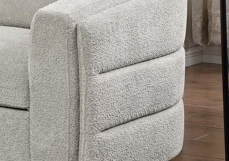 Virexa Sofa Bed Sectional – Left Hand Facing Chaise with Lift Up Storage, Rounded Back, Boucle Fabric Sleeper Sofa