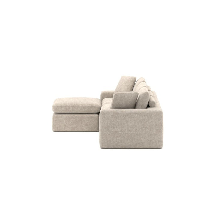 Sovereign Sectional Sofa – Modern Luxury L Shape Design with Floating Ottoman and High Density Comfort Seating