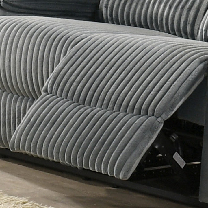 Olivex Recliner Sofa – Timeless Grey Comfort with Elegant Design