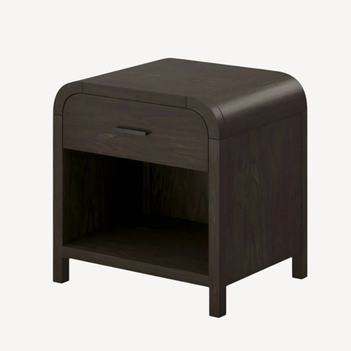 Monarch 1-Drawer Accent Table – Wood Finish with Charging Station