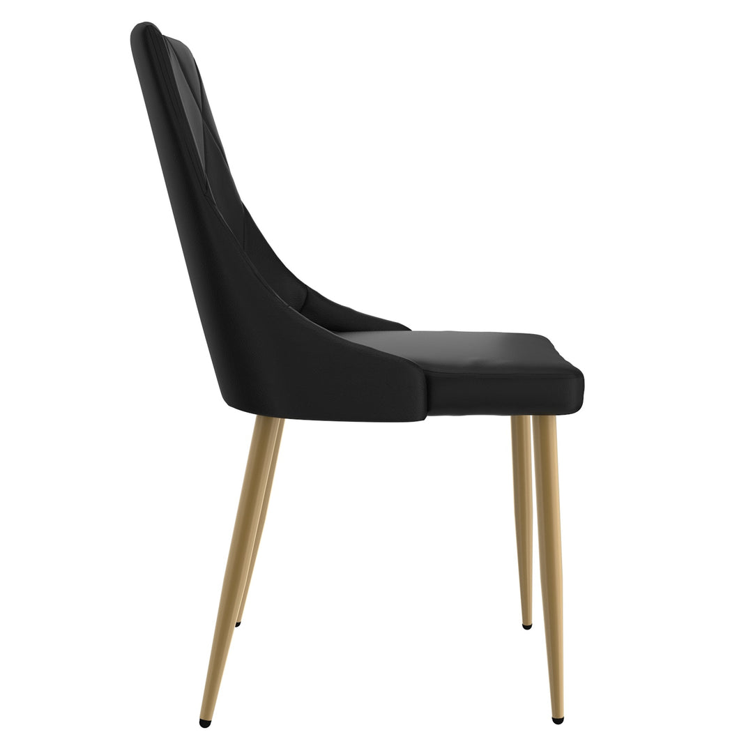 Merano Mid-Century Modern Solid Oak Dining And Lounge Chair, Natural Finish (Set of 2)
