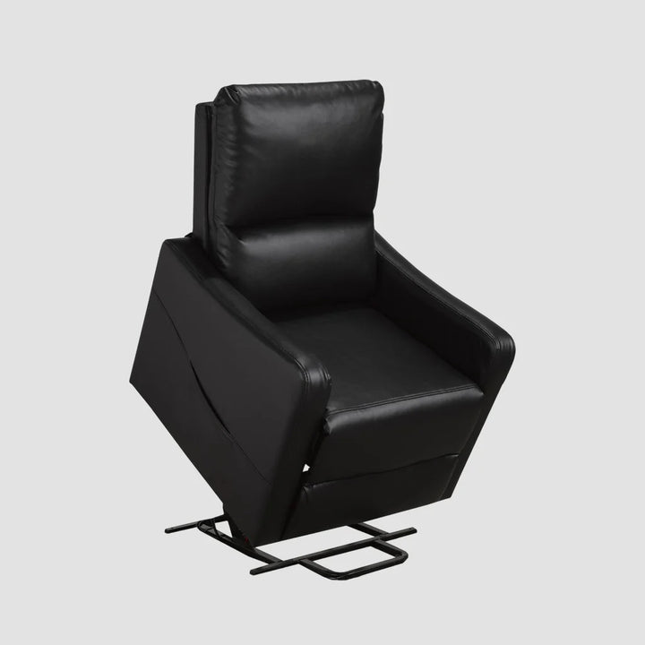 Fusion Recliner Lift Chair | Power Reclining Fabric Chair with Lift Function – Midnight Black