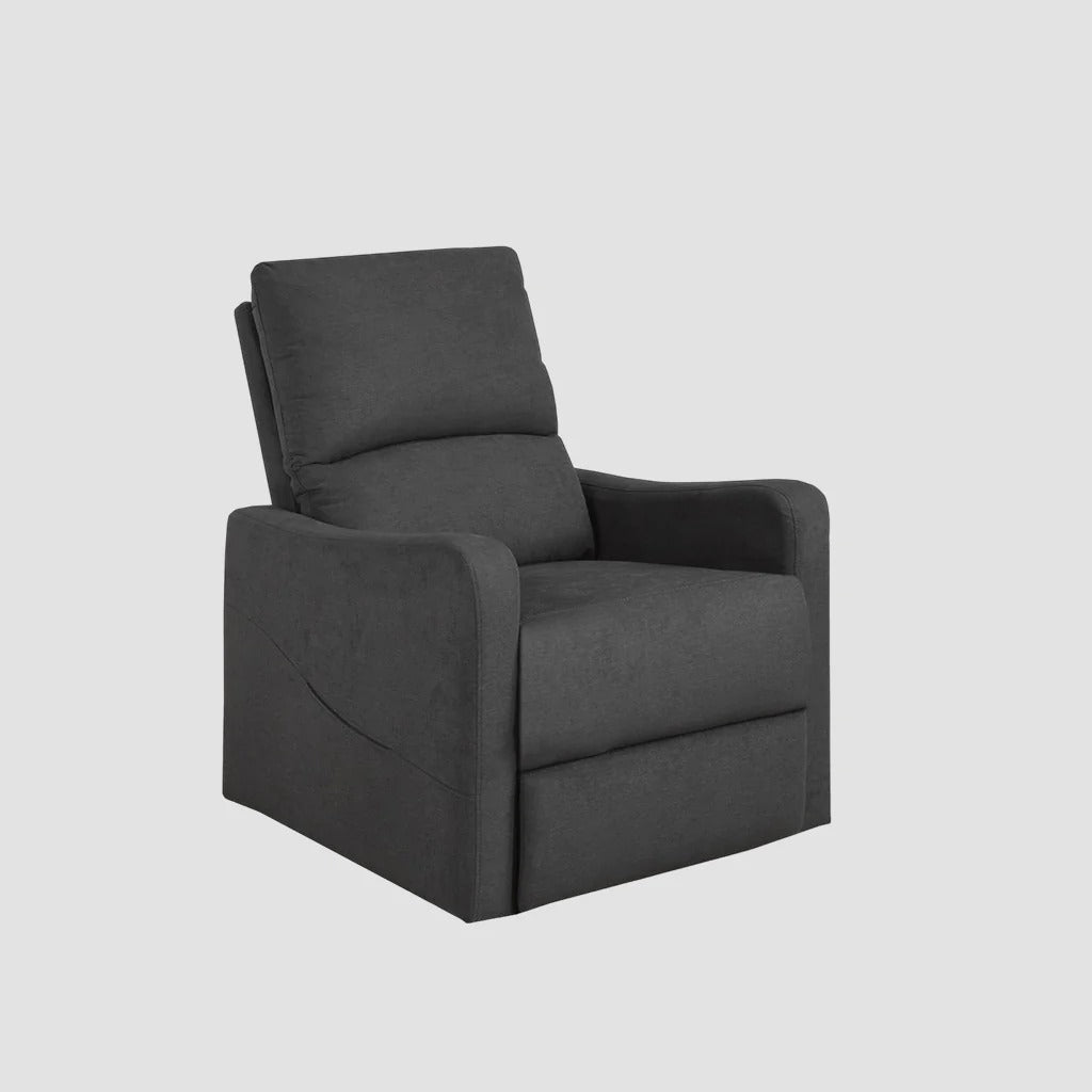 Fusion Recliner Lift Chair | Power Reclining Fabric Chair with Lift Function – Dark Grey