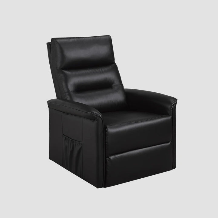 Elysia Recliner Lift Chair | Power Reclining Fabric Chair with Lift Function – Dazzling Black