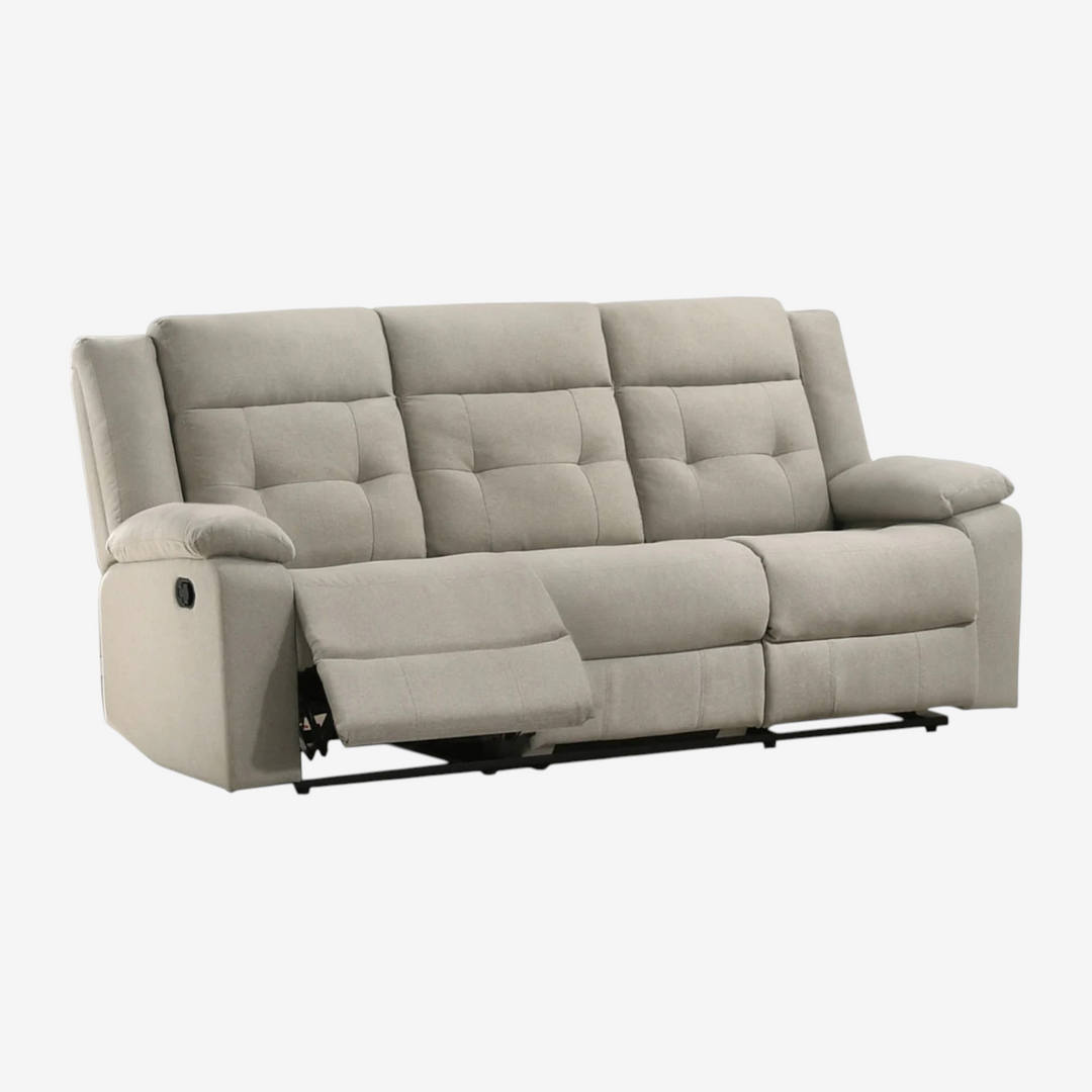 Norico Recliner Sofa – Light Grey Elegance with Everyday Comfort
