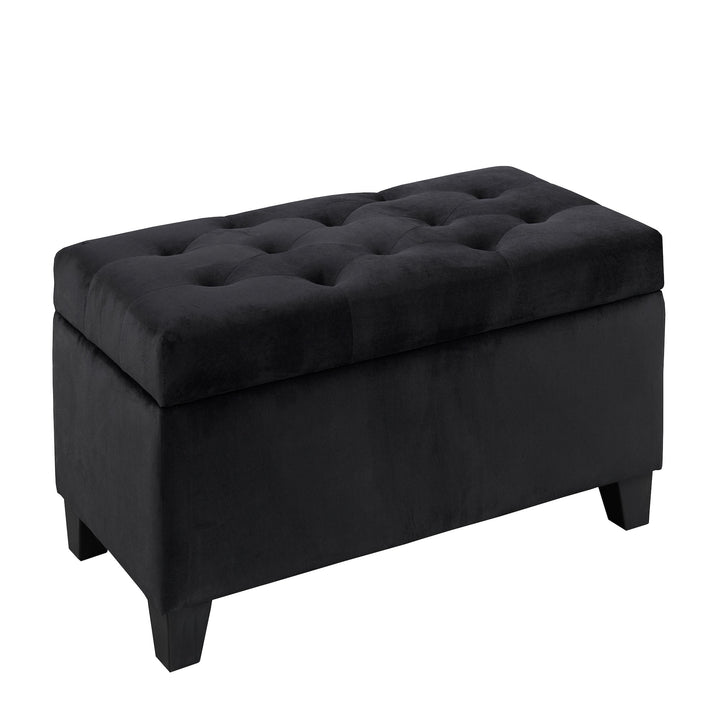 Vossari Upholstered Tufted Storage Ottoman with Hidden Compartment