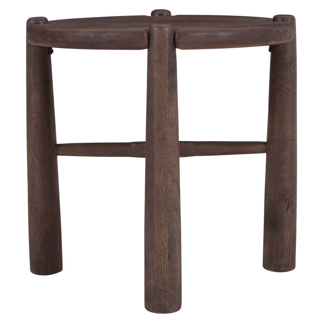 Morvello Mid-Century Modern Solid Mango Wood Accent Table