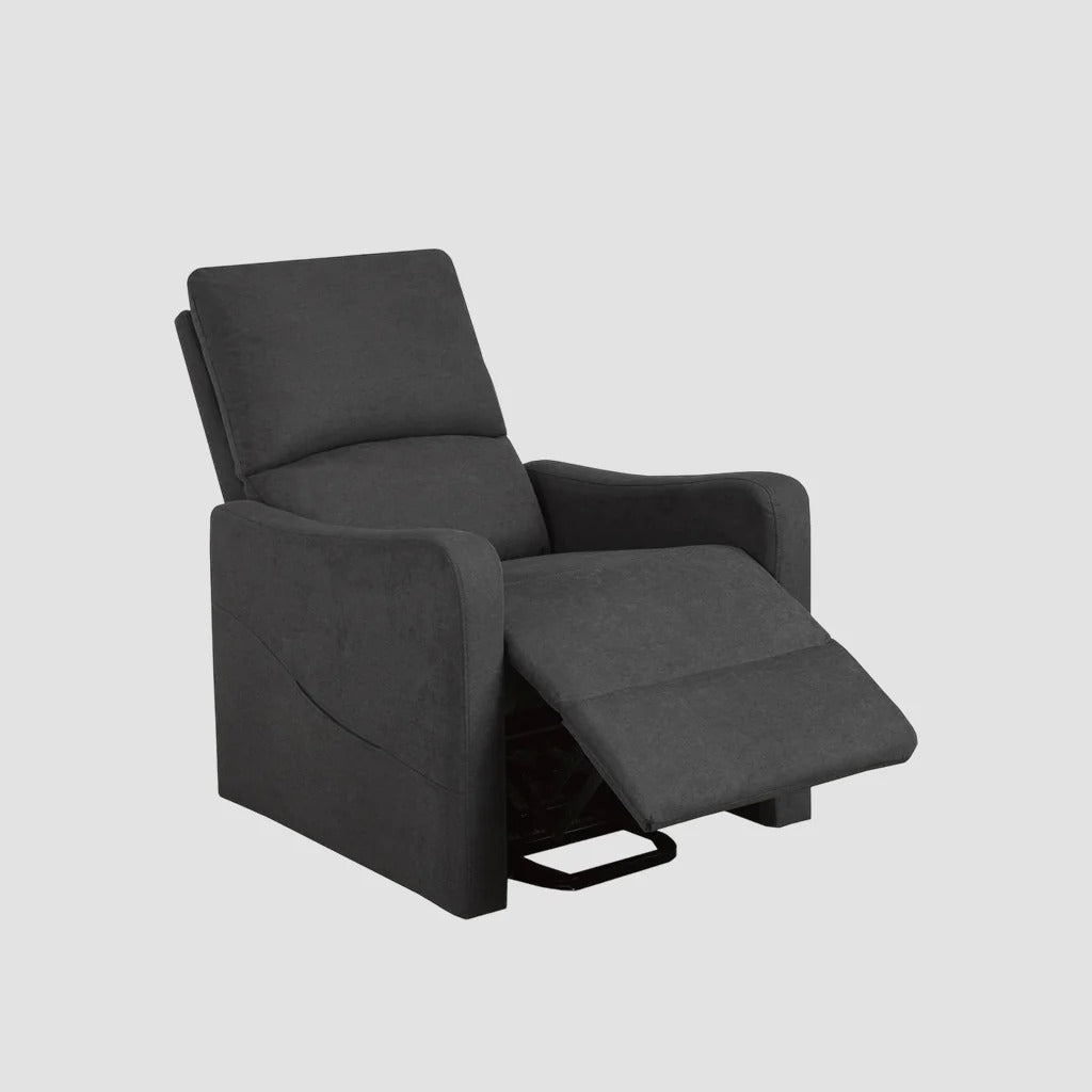 Fusion Recliner Lift Chair | Power Reclining Fabric Chair with Lift Function – Dark Grey