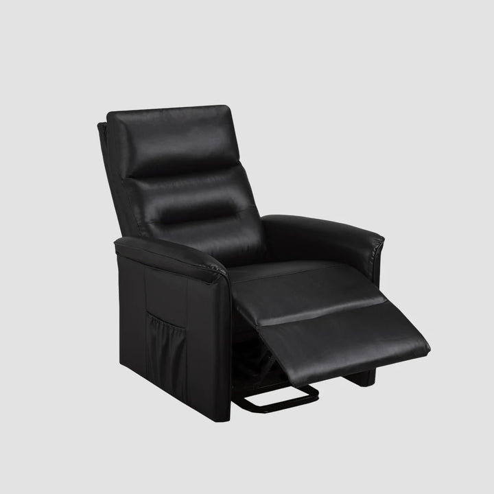 Elysia Recliner Lift Chair | Power Reclining Fabric Chair with Lift Function – Dazzling Black