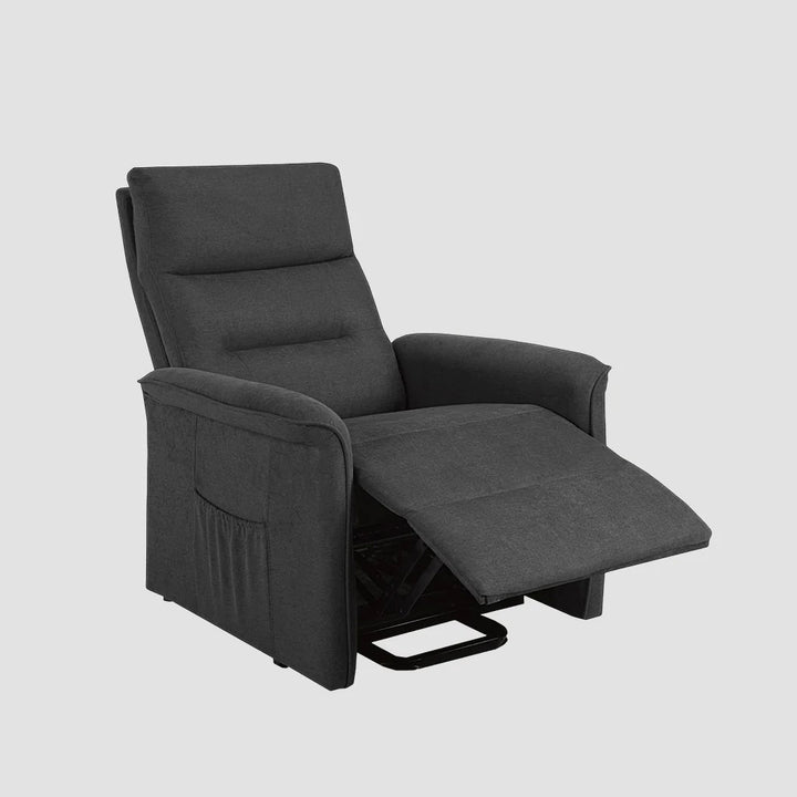 Elysia Recliner Lift Chair | Dark Grey Power Reclining Fabric Chair