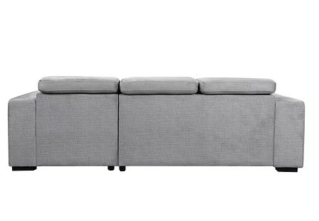 Avirex Sofa Bed Sectional – Left Hand Facing Chaise with Adjustable Headrests, Charging Station, Cup Holder, Side Storage