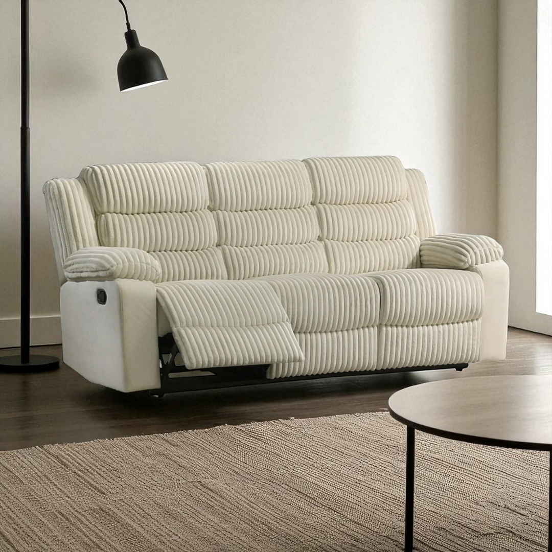 Mavon Recliner Sofa – Timeless Beige Comfort with Elegant Design