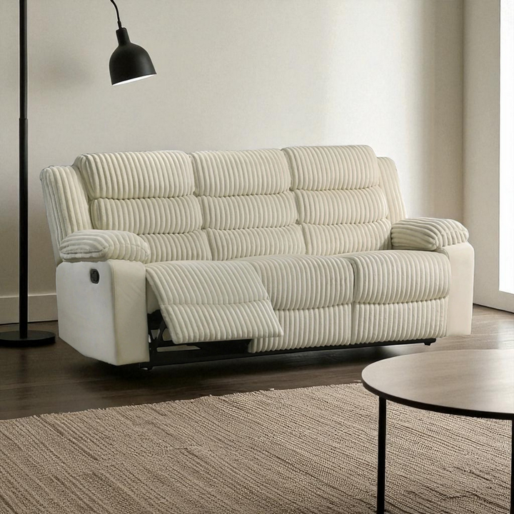 Mavon Recliner Sofa – Timeless Beige Comfort with Elegant Design