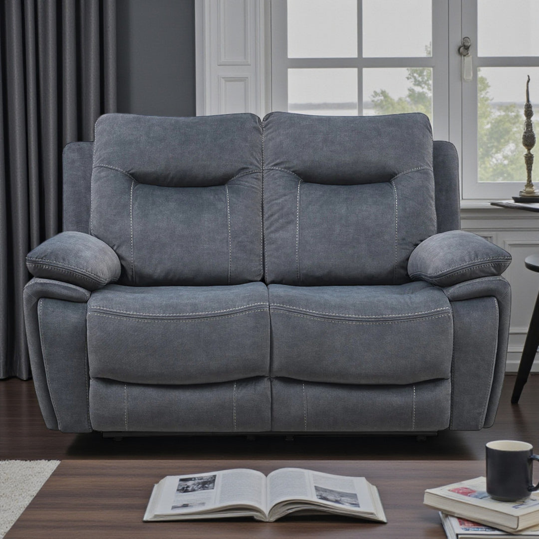Gravon Recliner Loveseat – Grey Elegance with Everyday Comfort