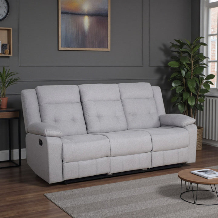 Ivano Recliner Sofa – Smart Comfort with Grey Elegance