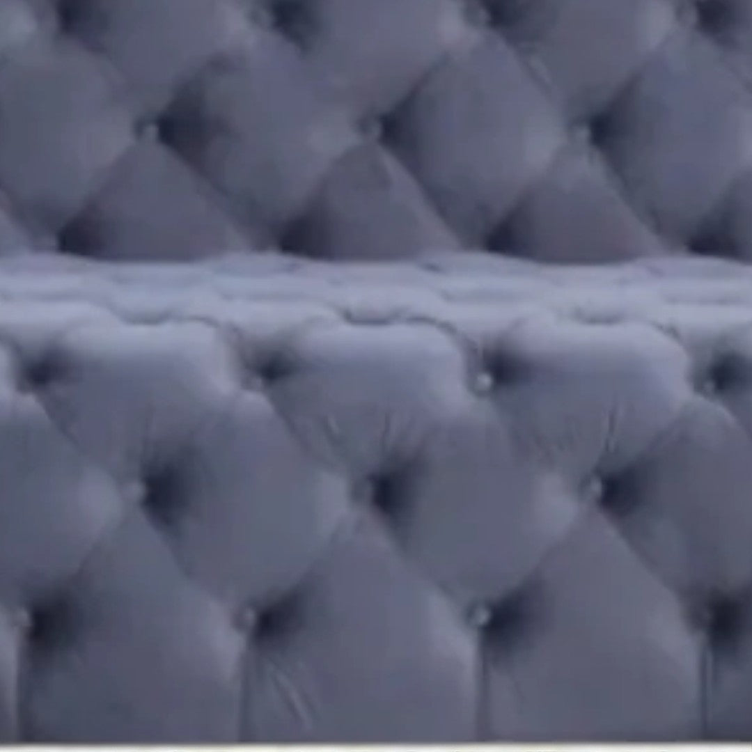 Melody Fabric Upholstered 5-Seater Sectional Sofa with Dual Corner Chaise - Grey | Stylish, Durable & Built to Last