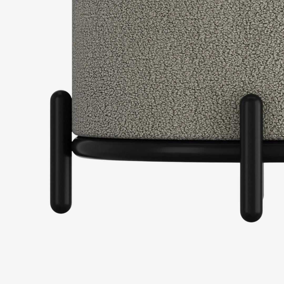 Tyler Fabric Upholstered Accent Ottoman - Warm Grey | Modern, Durable & Storage Solution