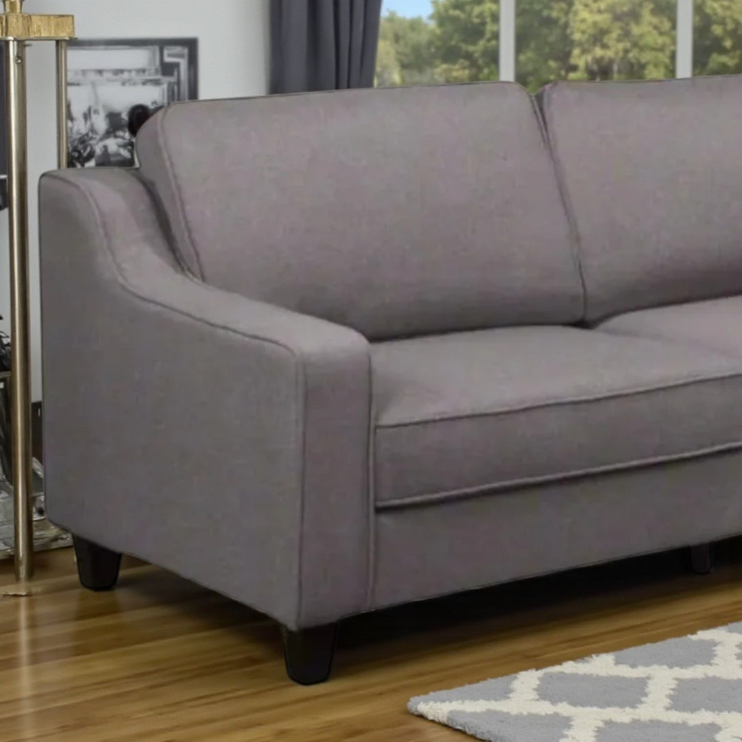 Tempo Fabric Upholstered Sectional Sofa With RHF Chaise - Grey | Modern Appeal with Enduring Comfort