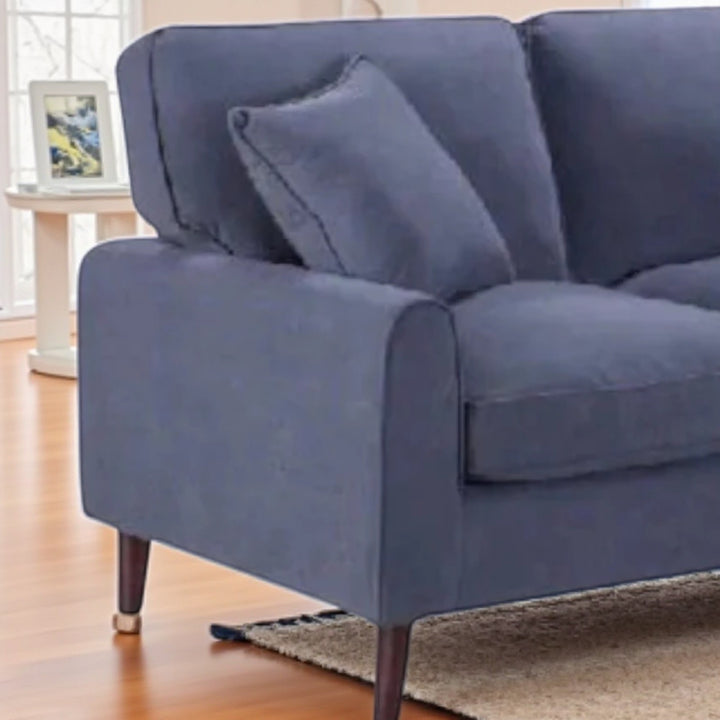 Breeze Sectional Sofa in Fabric Upholstery With Reversible Chaise - Grey | Timeless Design with Modern Comfort