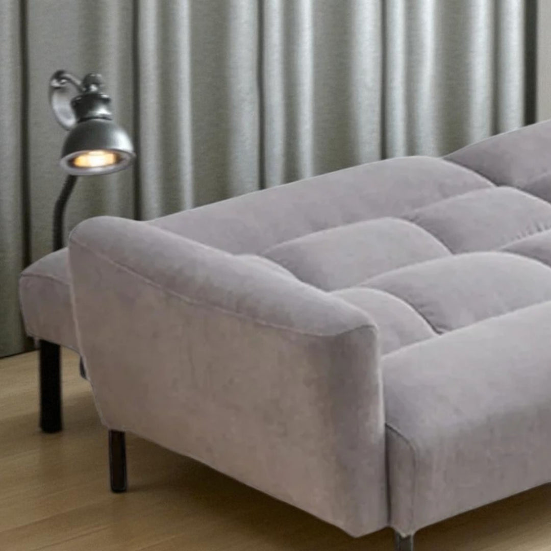 Oceanic Fabric Upholstered Sectional Sofa Bed - Grey | Sleek, Comfortable & Long-Lasting