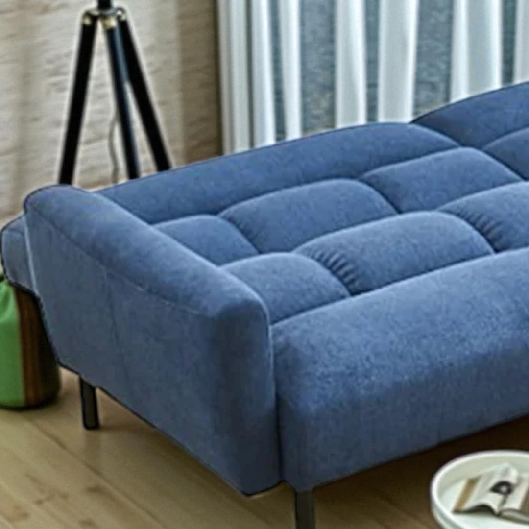 Ariston Fabric Upholstered Sofa Bed - Blue | Timeless, Durable & Comfortable