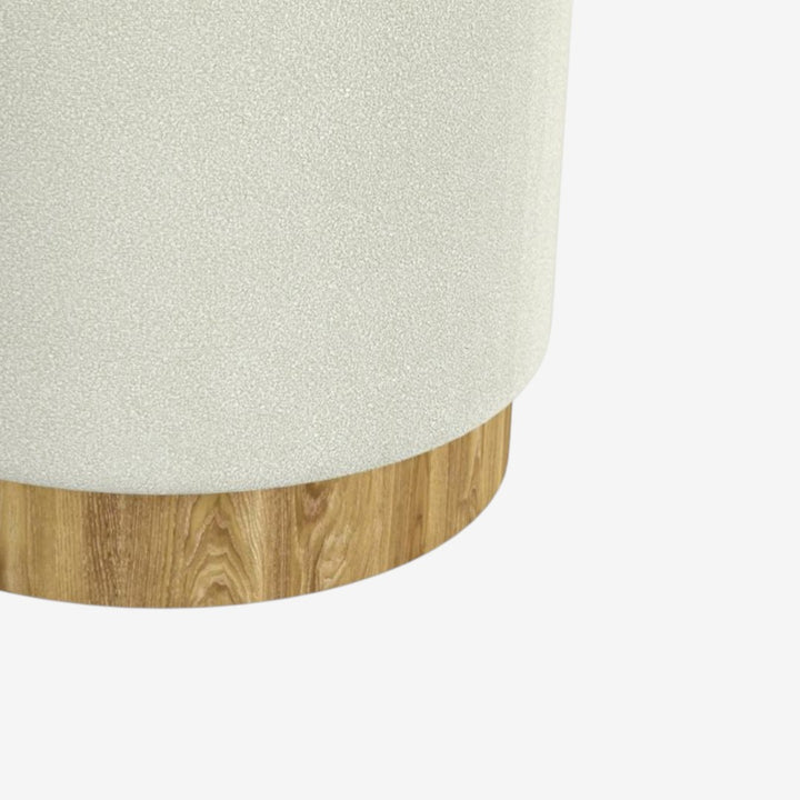 Kayla Fabric Upholstered Accent Ottoman With Storage - White | Sleek, Stylish, Durable & Storage Solution