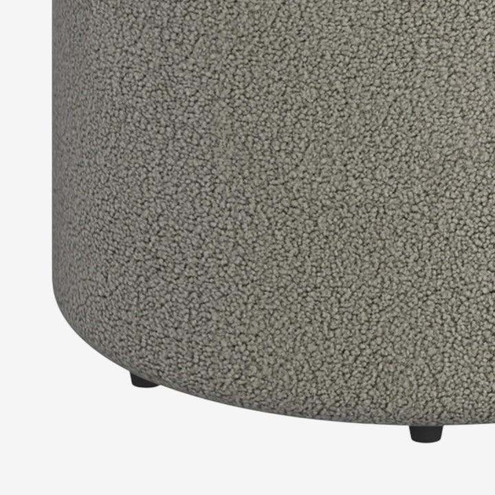 Beacon Accent Swivel Ottoman in Fabric Upholstery - Warm Grey | Stylish, Durable & Comfortable